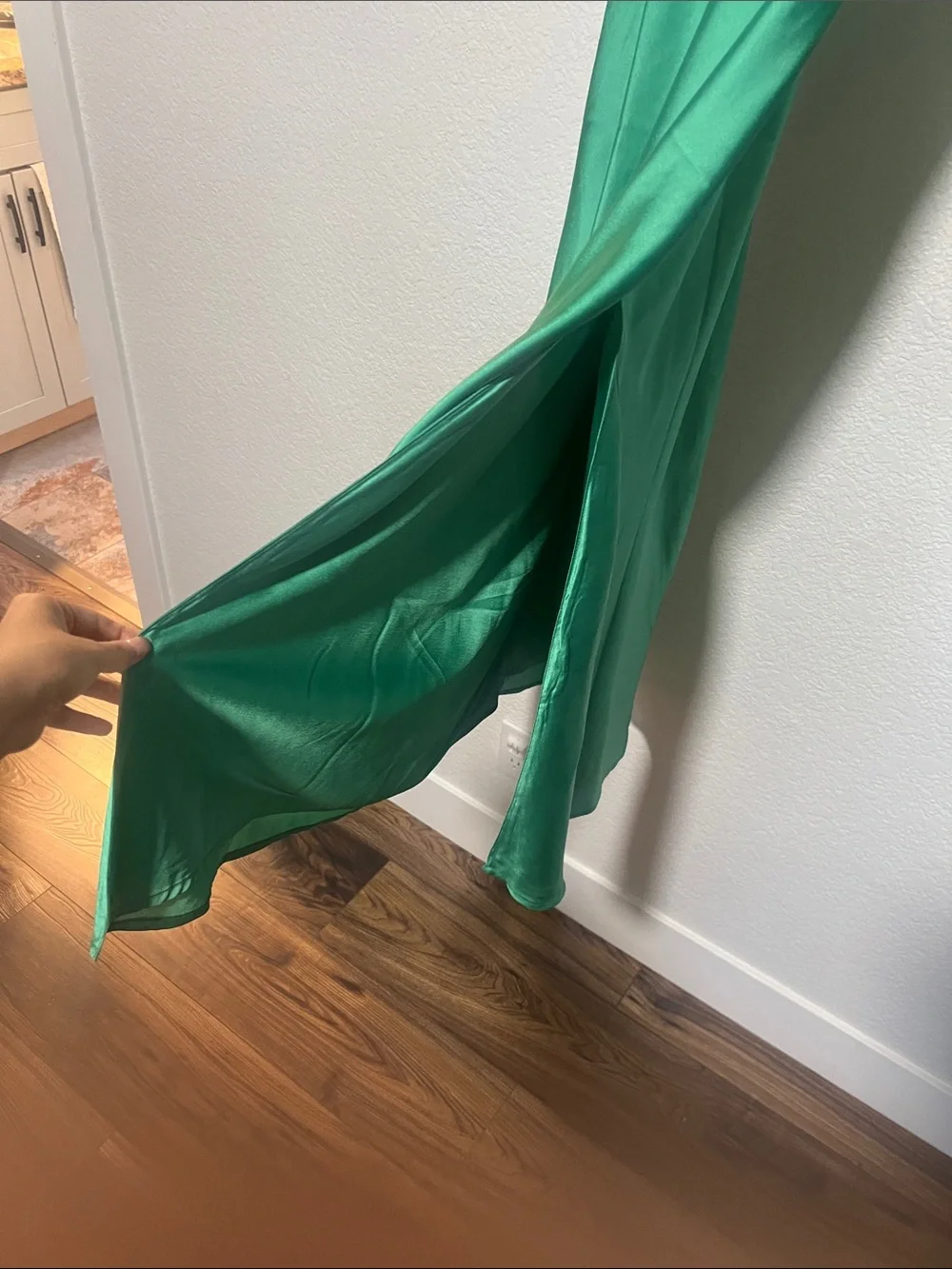 NWT free people Green Embroidered V-Neck Maxi Dress